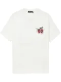 FIVE CM pomegranate-print cotton T-shirt - White