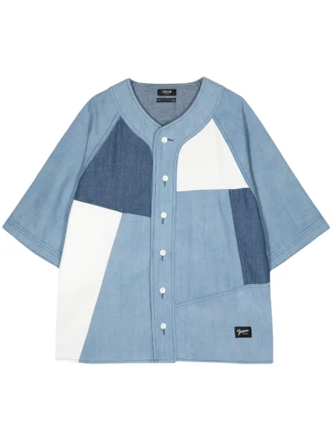 FIVE CM camisa de mezclilla con logo estampado