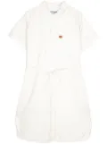 CHOCOOLATE tied-waist cotton shirtdress - White
