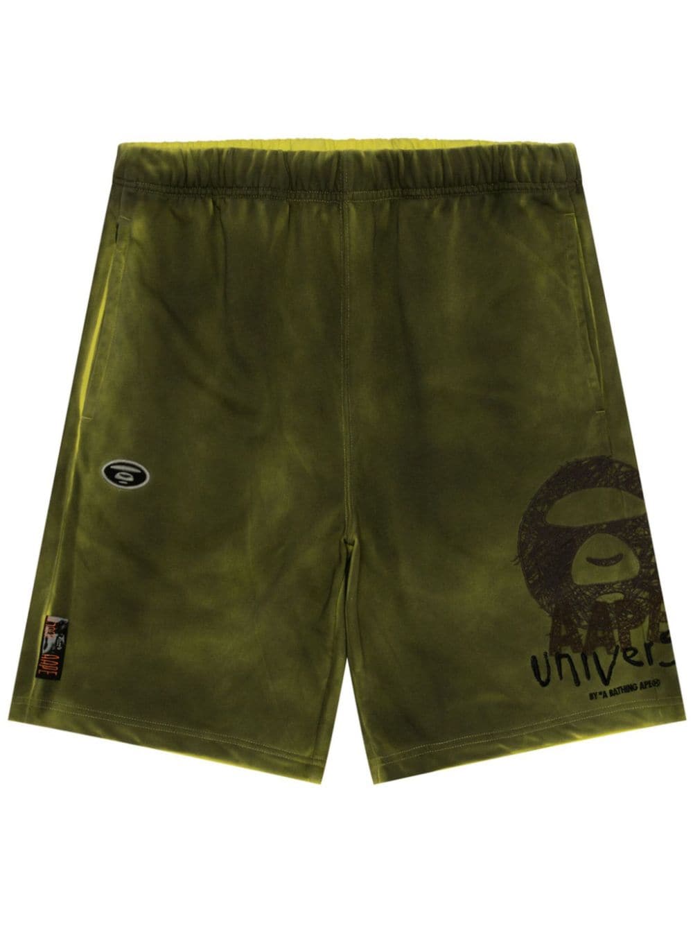 AAPE BY *A BATHING APE logo-embroidered track shorts Groen