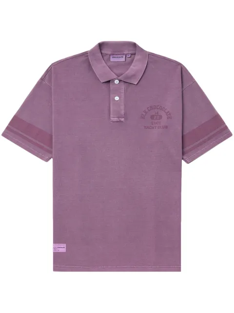 CHOCOOLATE logo-print cotton polo shirt 