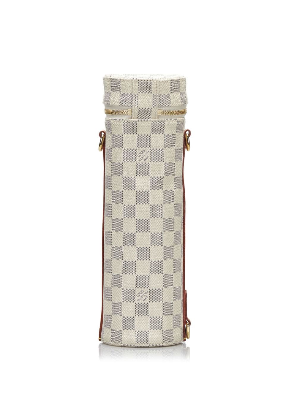 Louis Vuitton Pre-Owned 2019 Pre-Owned Louis Vuitton Damier Azur Bottle Holder other slg - Wit