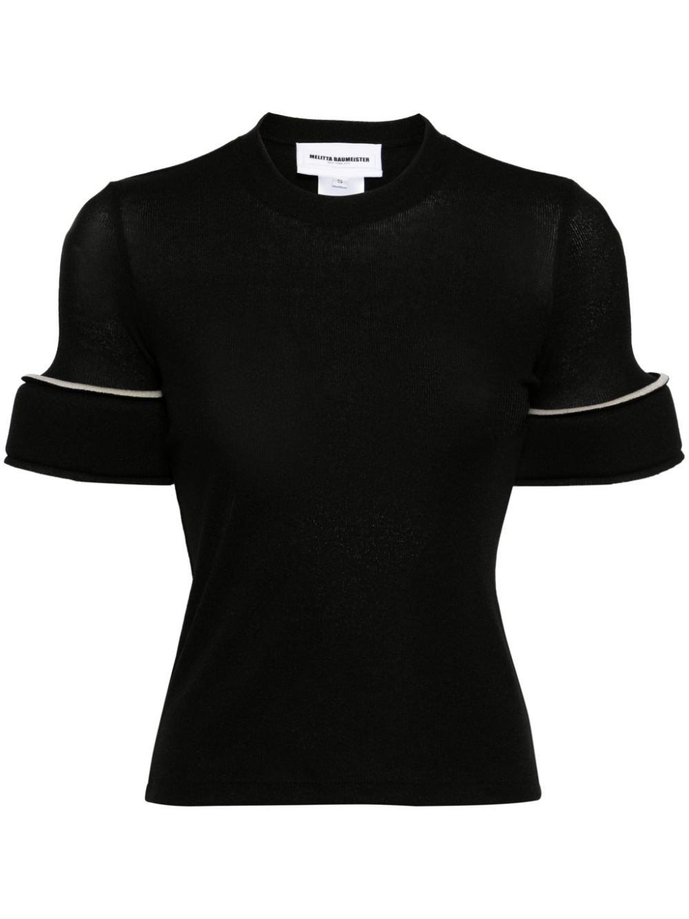 Melitta Baumeister Knitted T-shirt In Black