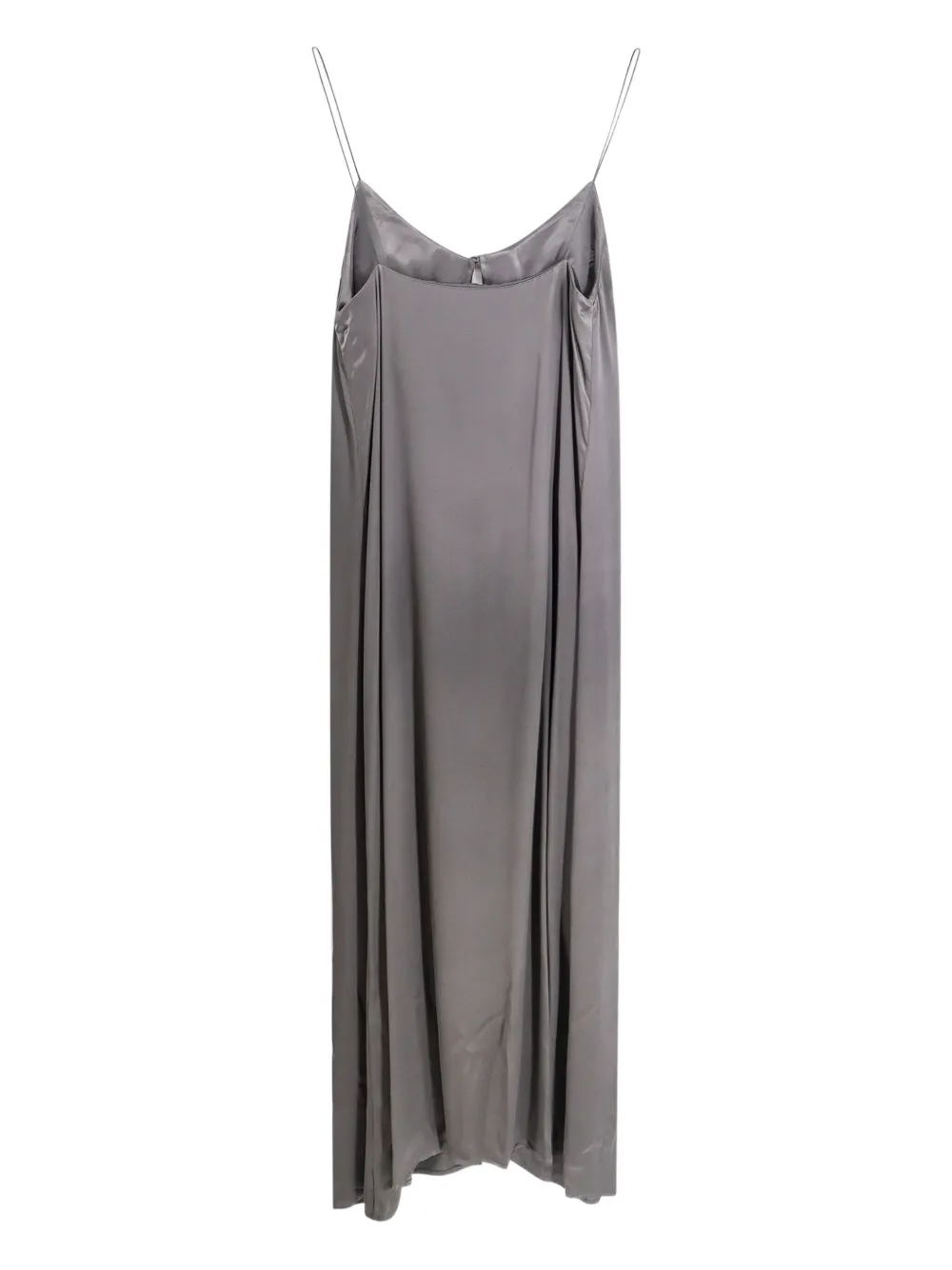 The Nina Studio Satin Vest In Gray