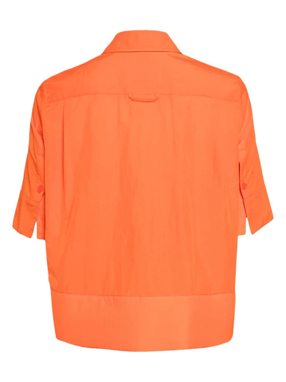 Shop Melitta Baumeister Cropped Short-sleeve Shirt In Orange