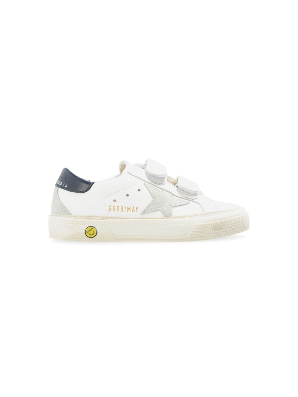 Golden Goose Kids May School leren sneakers - Wit