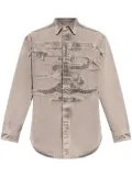Y/Project frayed denim shirt - Grey