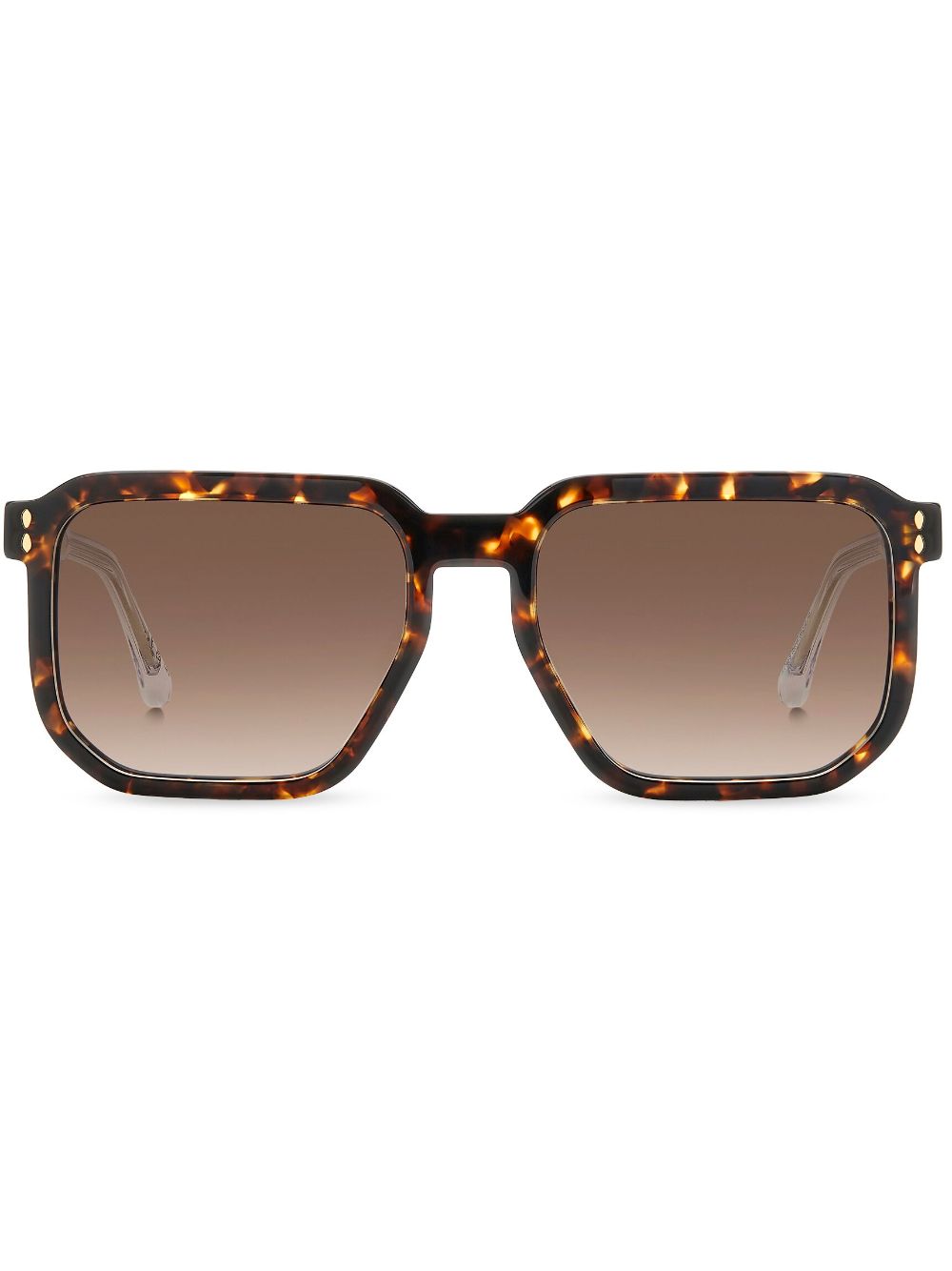 isabel marant eyewear lunettes de soleil in love à monture carrée - marron