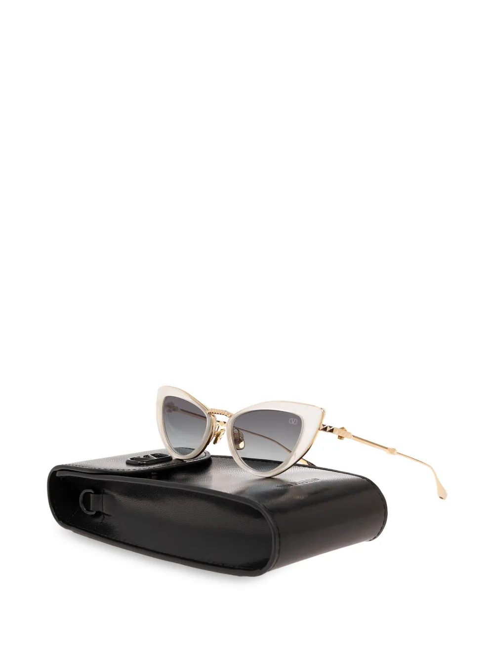 VALENTINO GARAVANI EYEWEAR Zonnebril met cat-eye montuur Goud