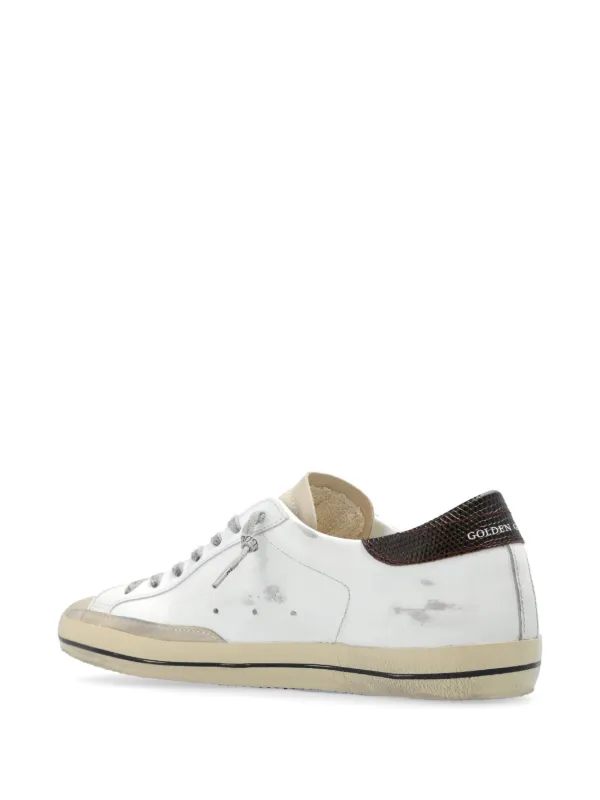 【送料&関税込】Golden  st White Leather Sneakers Super-Star leather sneakers in white - Golden Goose Kids