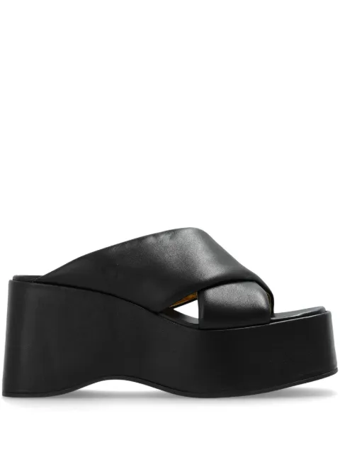 Paris Texas Vicky 80mm leather mules 