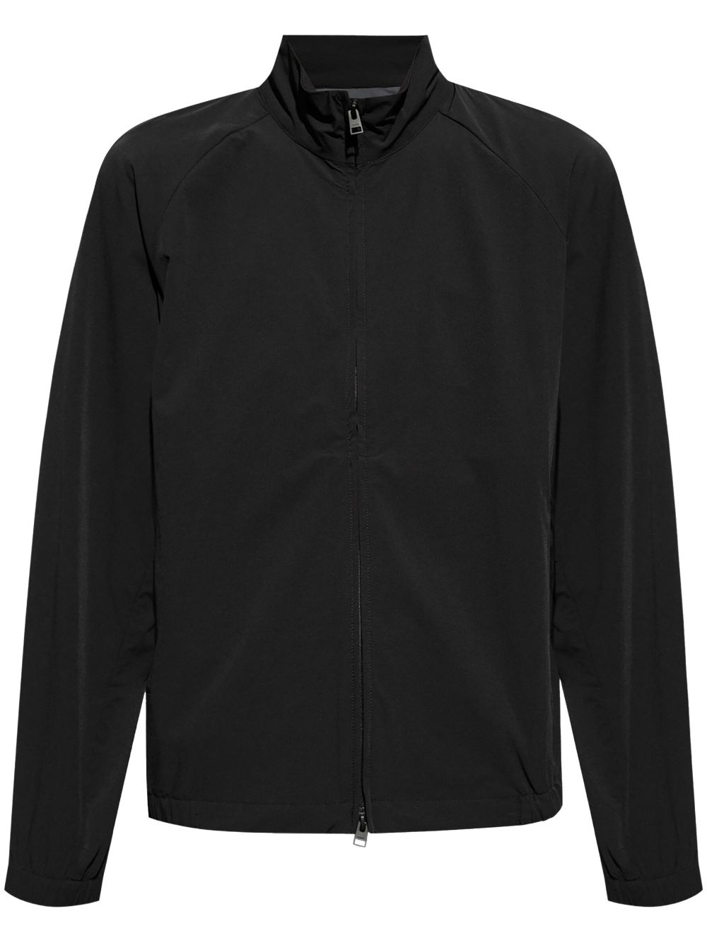 Shop Norse Projects Logo-plaque Zip-up Jacket In Black