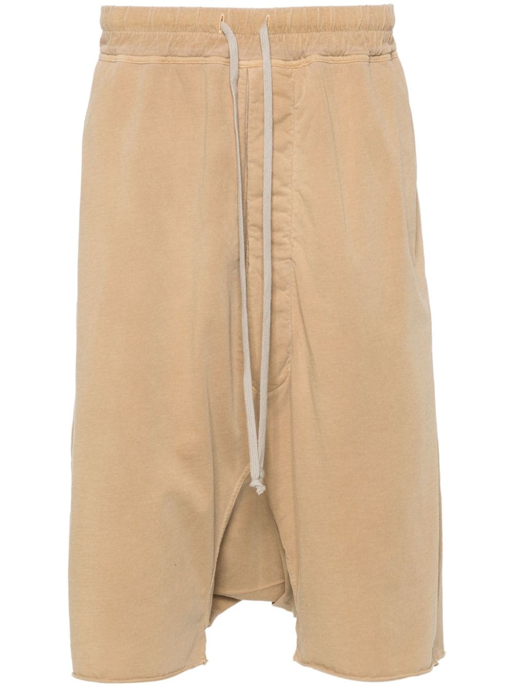 Rick Owens Drkshdw Pods Drop-crotch Shorts In Brown