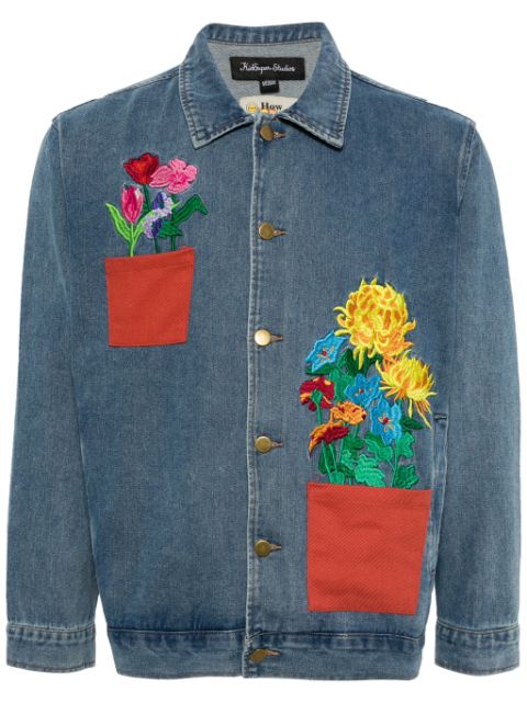 KidSuper Flower Pots denim jacket