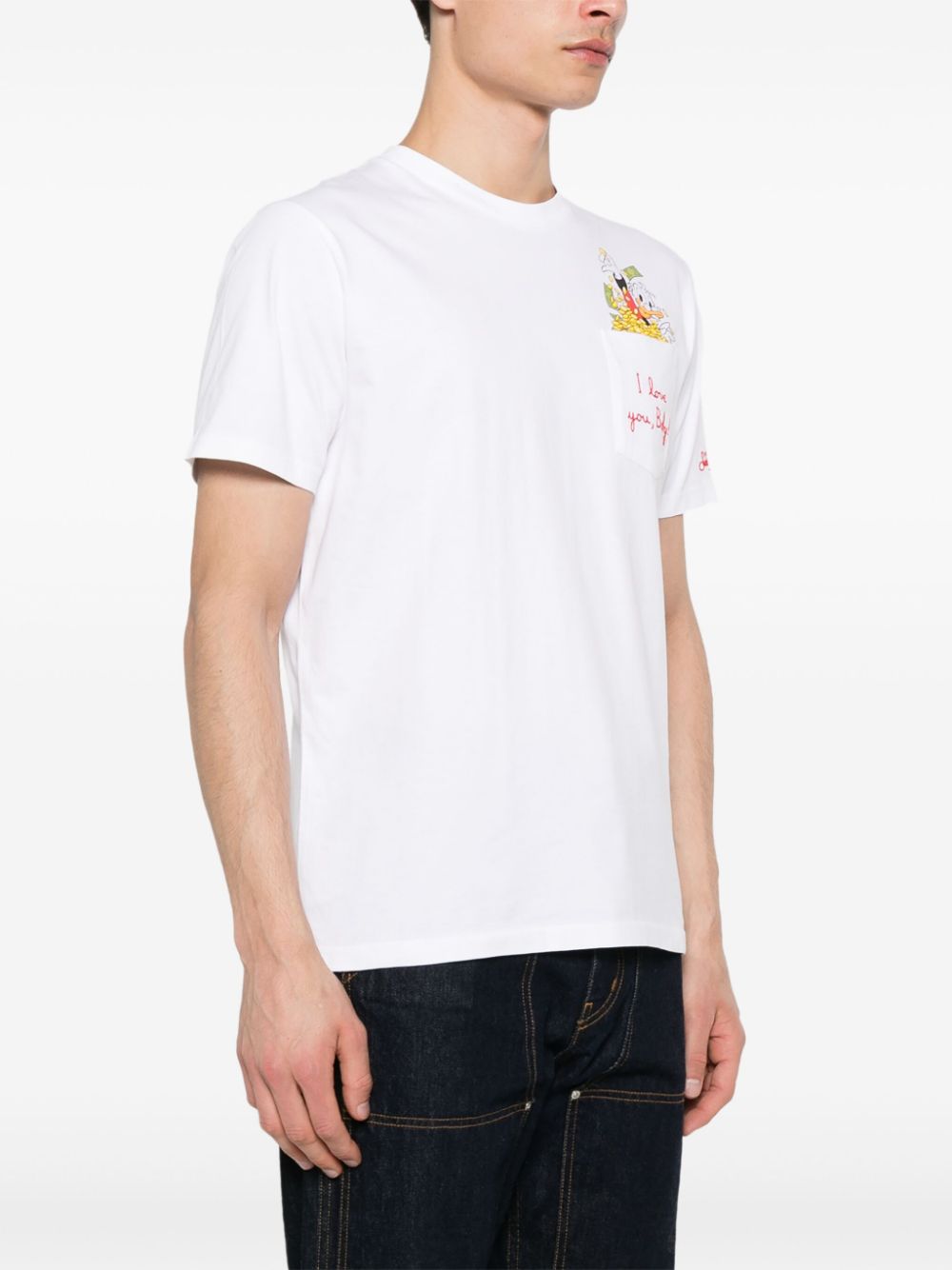 MC2 Saint Barth x Disney T-shirt met print Wit