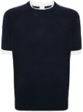 Eleventy layered cotton jumper - Blue