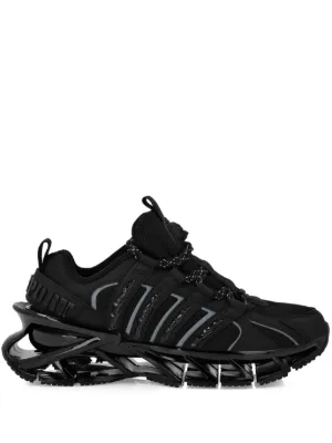 GROUNDS Moopie Chrome Scratch Sneakers | Black | FARFETCH