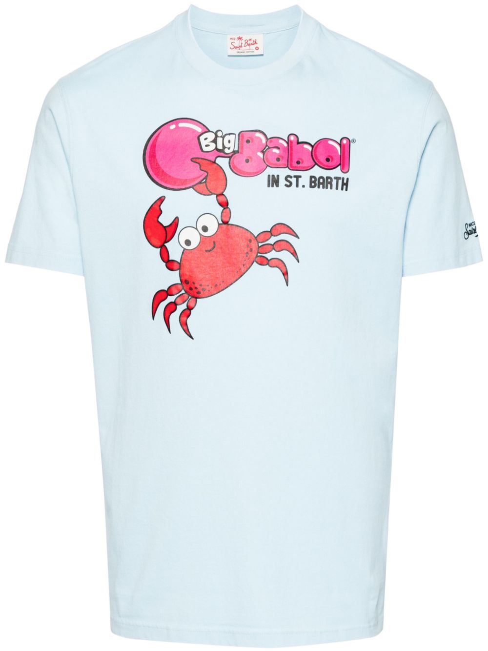 Mc2 Saint Barth X Big Babol® Crab-print T-shirt In Blue