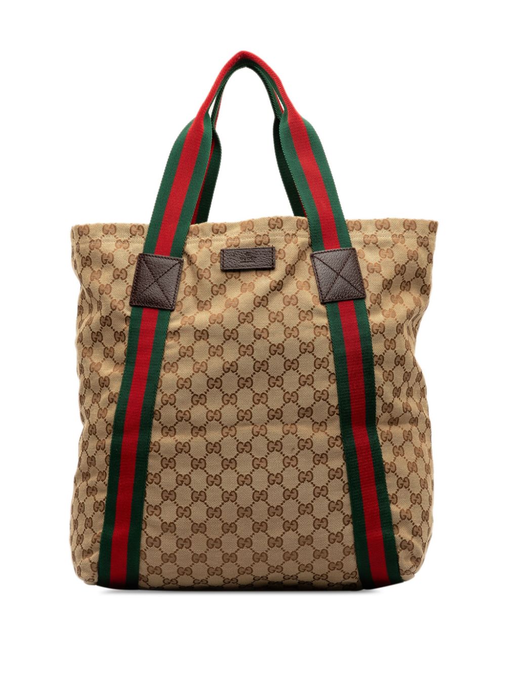 Pre-owned Gucci 2000-2015 Web Tote Bag In 中性色