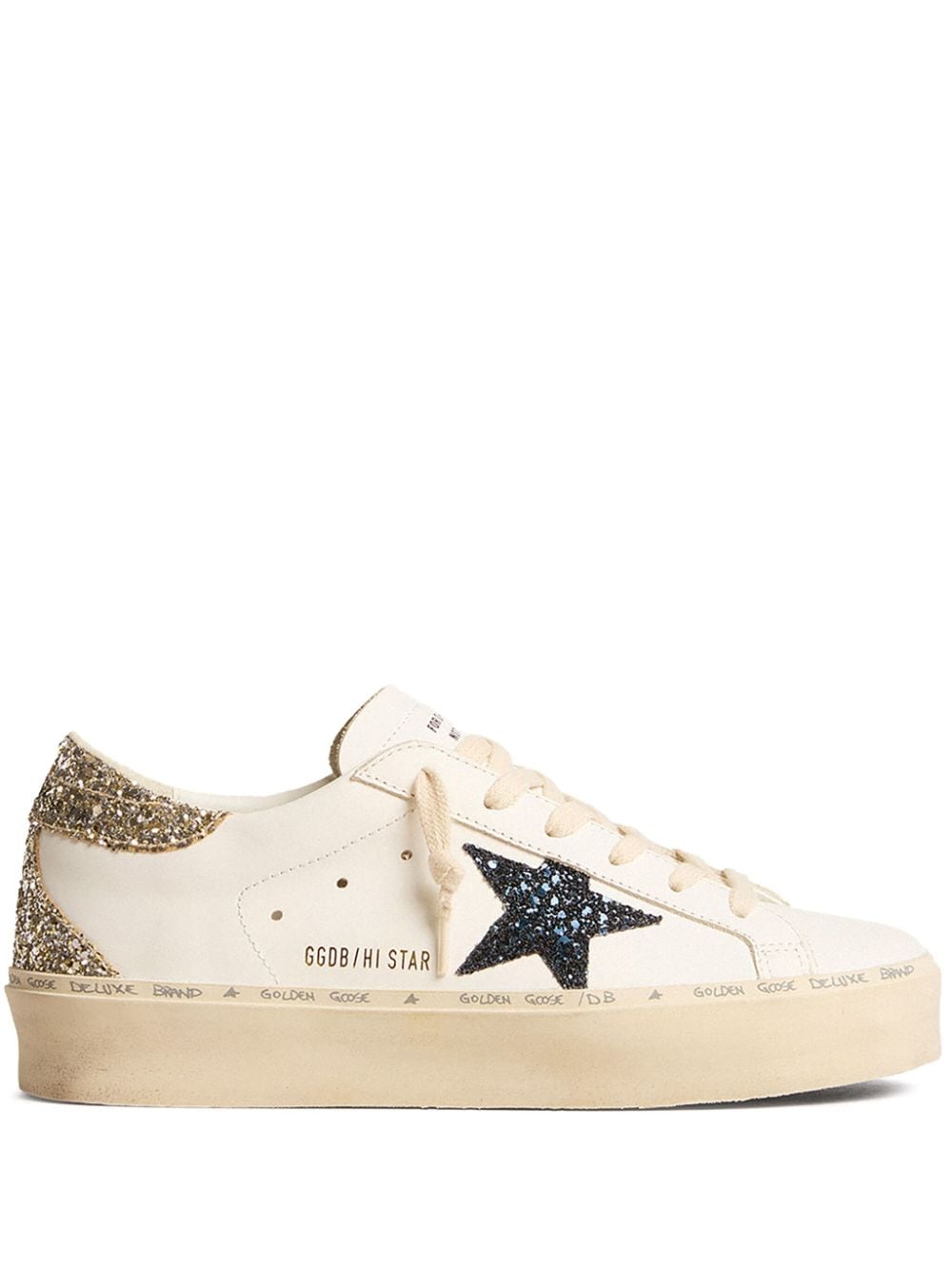 Golden Goose Hi-star Trainers In White