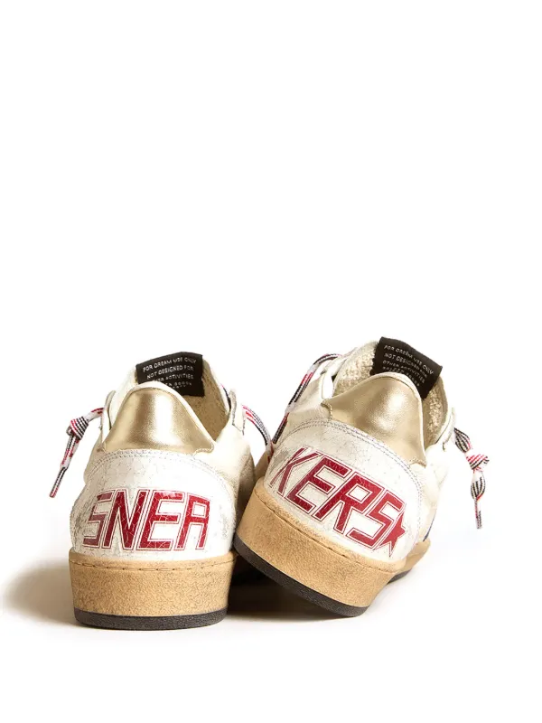 Golden Goose Ball-Star Leather Sneakers | Neutrals | FARFETCH PL