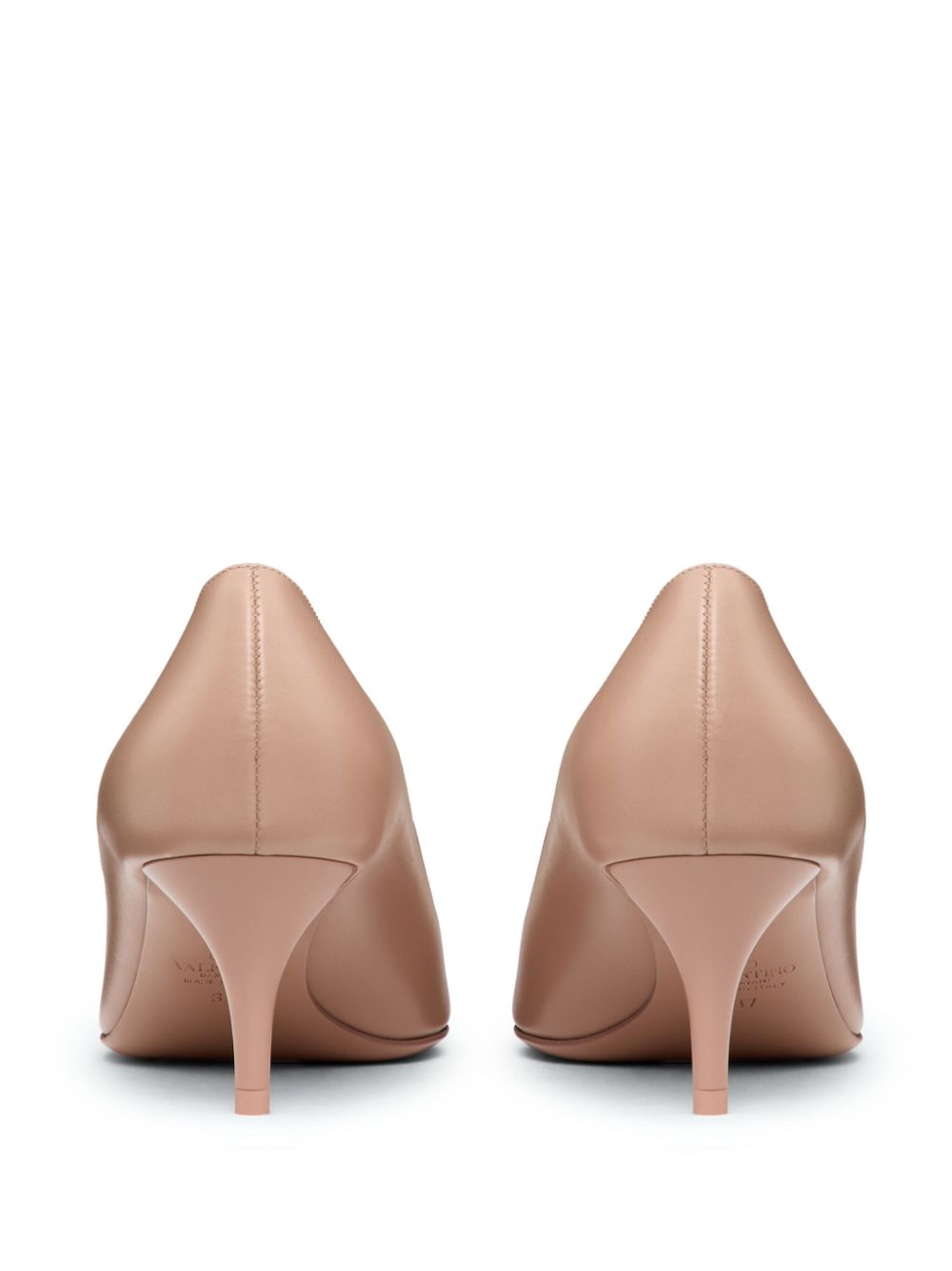 Valentino Garavani VLogo 60 mm leren pumps Beige