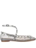 Valentino Garavani Rockstud ballerina shoes - Grey