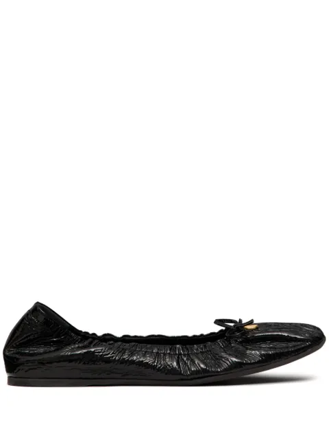 Valentino Garavani VLogo ruched ballerina shoes 