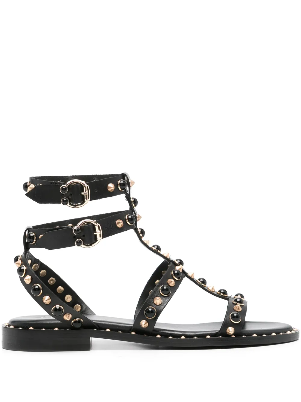 Ash Passion stud-detailing sandals – Black