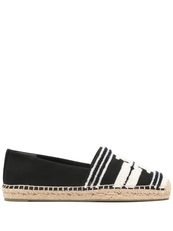 Tory Burch Double T Espadrilles Black FARFETCH IE