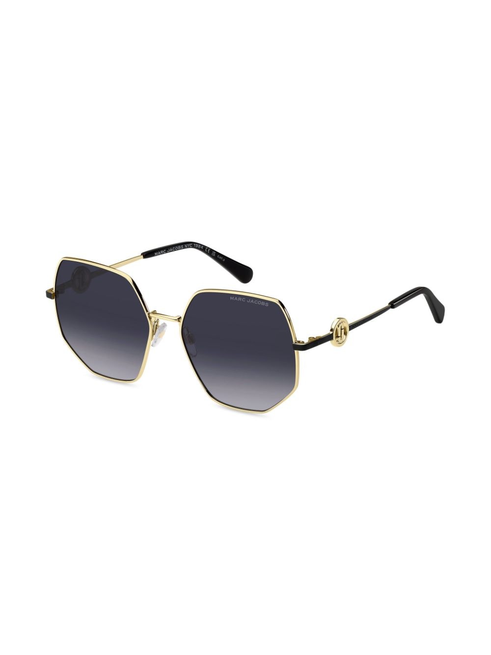 Marc Jacobs Eyewear Marc 730 S zonnebril met geometrisch montuur Goud
