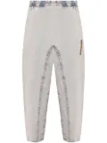 Y/Project logo-embroidered cotton jeans - Blue