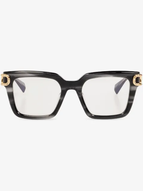 VALENTINO GARAVANI EYEWEAR Eckige Brille mit marmoriertem Effekt