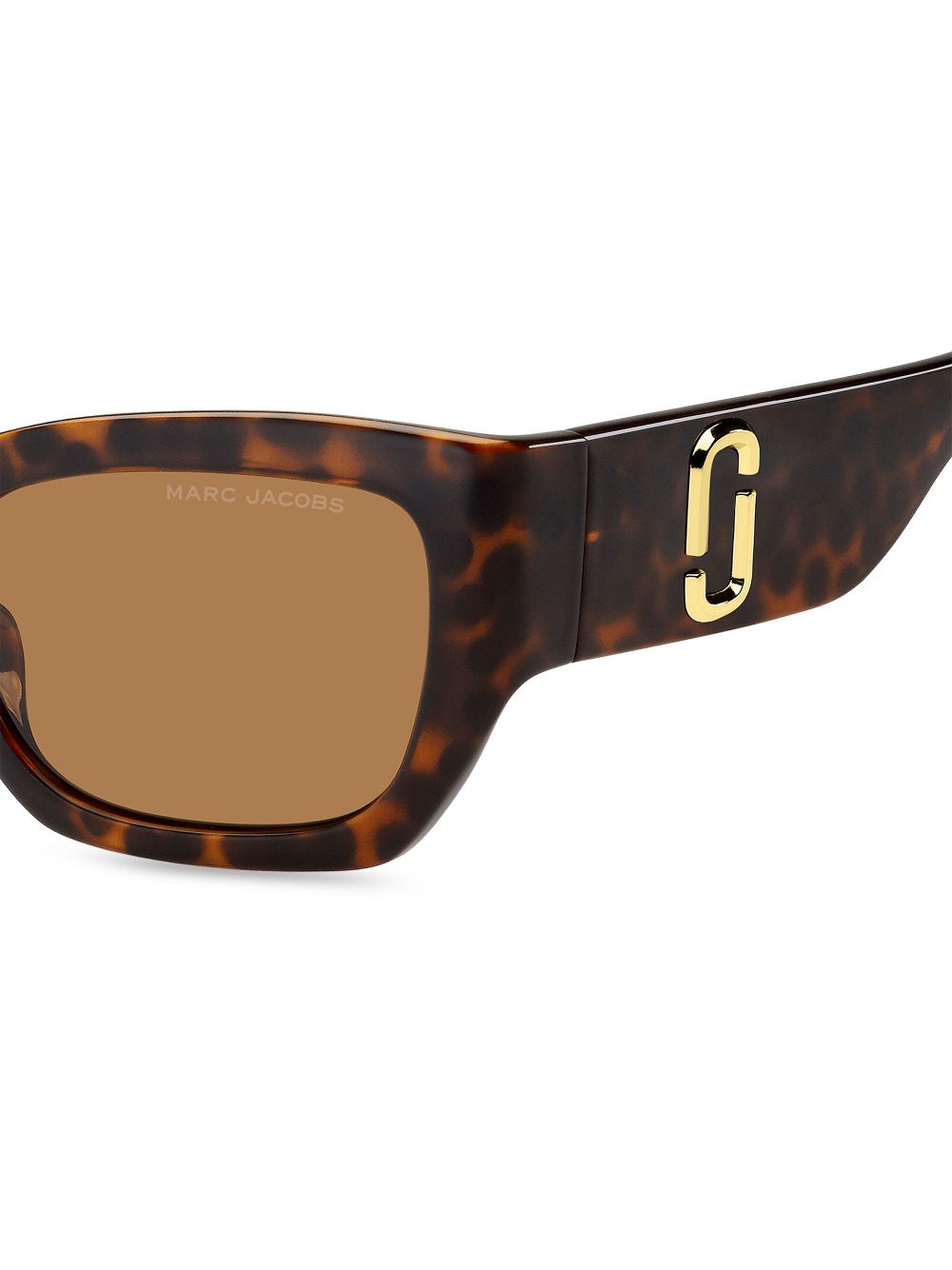 Shop Marc Jacobs 723 Tortoiseshell-effect Cat-eye Sunglasses In Brown