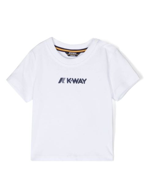K Way Kids Pete logo-print T-shirt