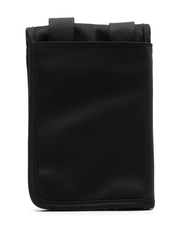 Maison Kitsuné The Traveller bi-fold Neck Bag | Black | FARFETCH