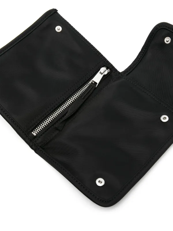 Maison Kitsuné The Traveller bi-fold Neck Bag | Black | FARFETCH