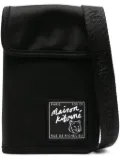 Maison Kitsuné The Traveller bi-fold neck bag - Black