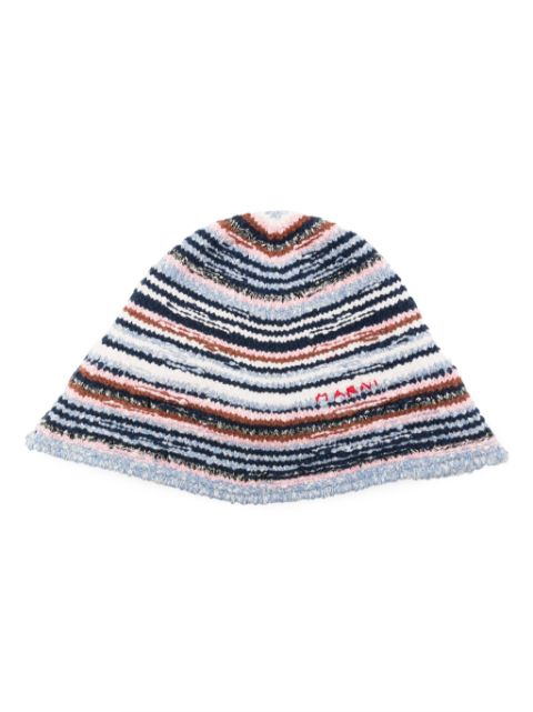 Marni wide-brim knitted hat Men