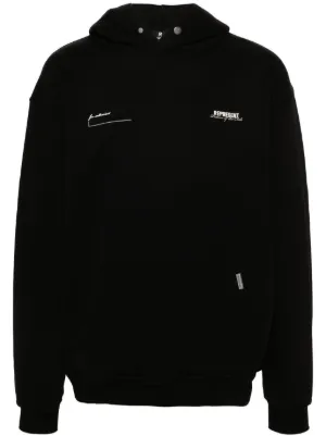 Represent ロゴ パーカー | ブラック | FARFETCH JP