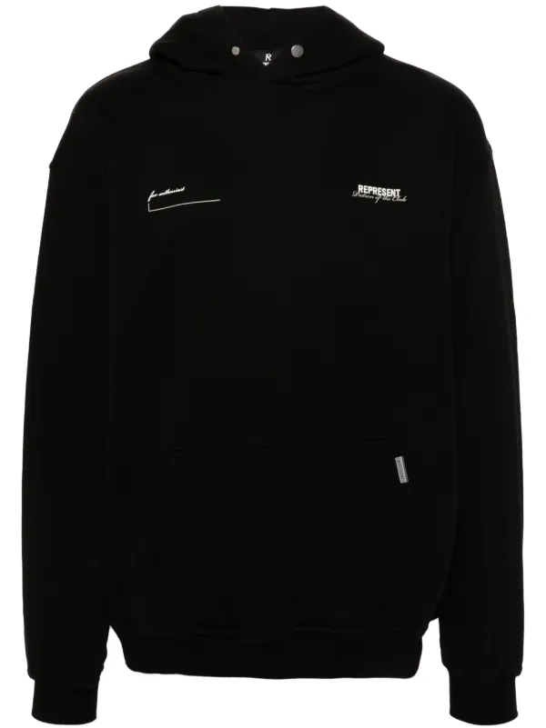 人気！Represent パトロン・オブ・ザ・クラブ・コットンパーカー Represent Patron Of The Club Cotton Hoodie | Black | FARFETCH