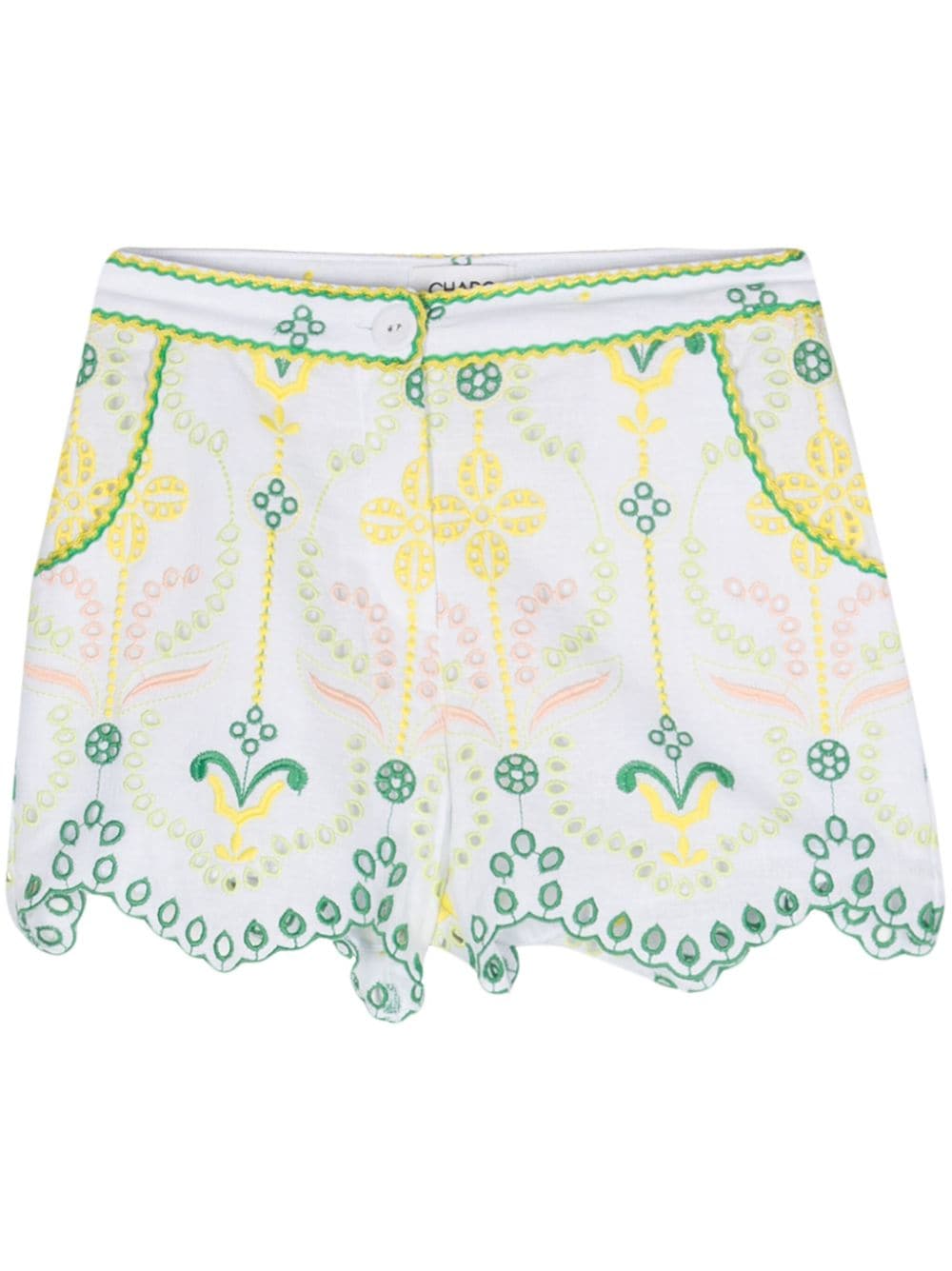 Charo Ruiz Ibiza Broderie anglaise shorts Wit