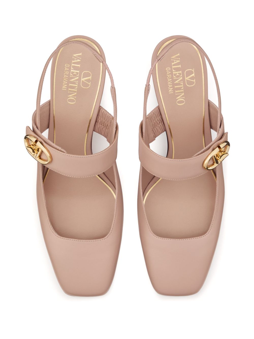 Shop Valentino Vlogo Slingback Pumps In Rosa