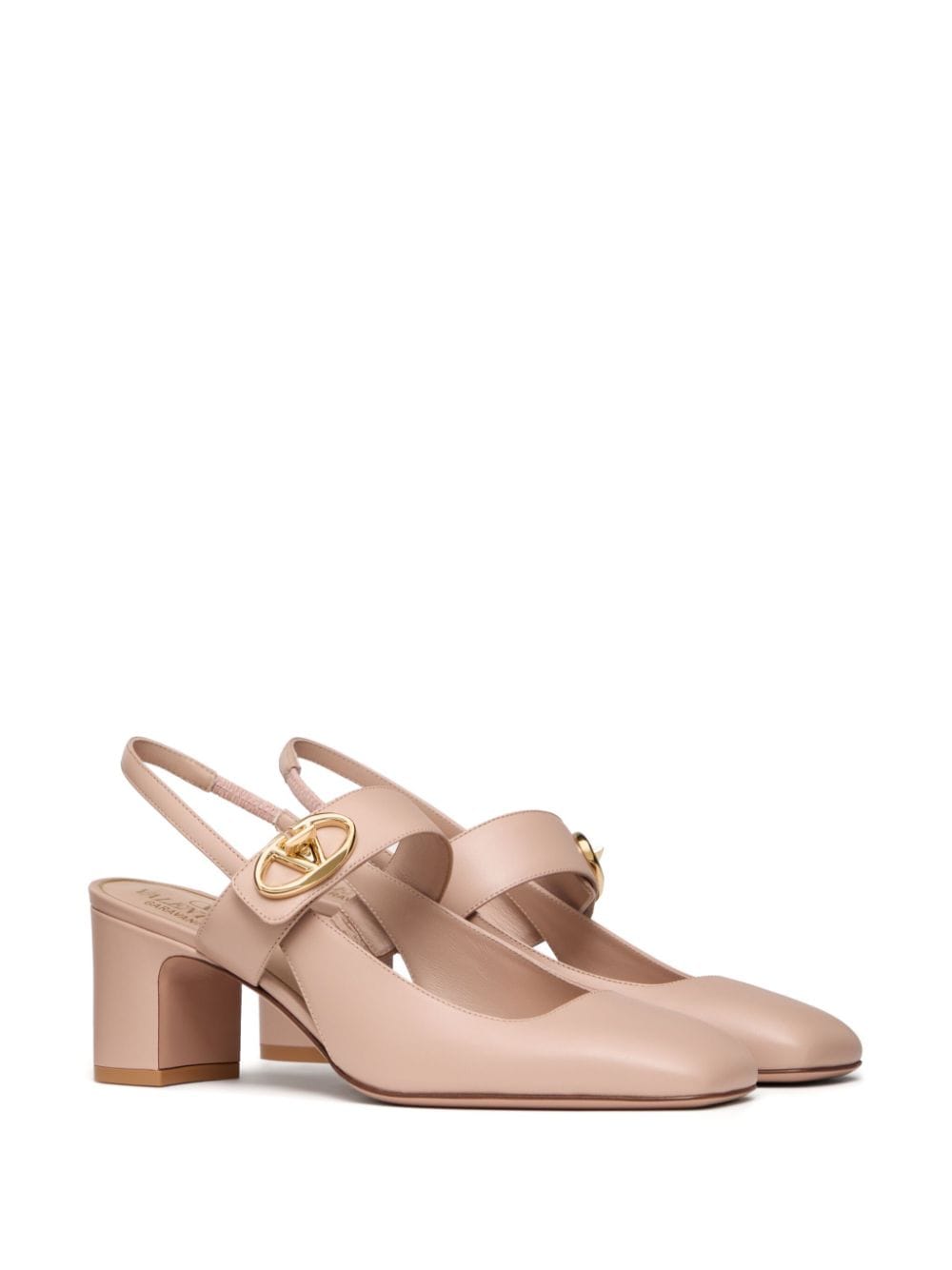 Shop Valentino Vlogo Slingback Pumps In Rosa