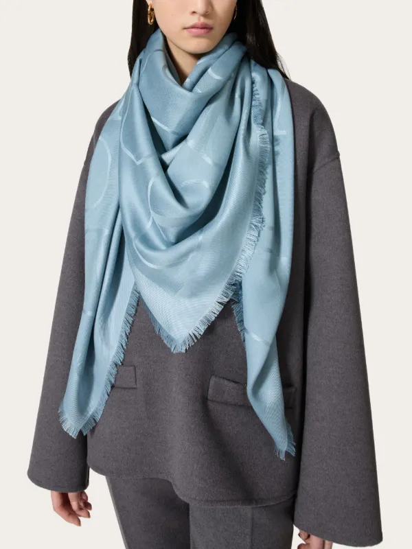 マフラー・ストール Valentino Garavani Midnight Blue Wool Scarf 楽天市場】Valentino Garavani（カラーネイビー）（マフラー