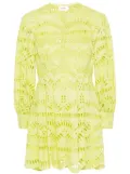 Charo Ruiz Ibiza Franca broderie-anglaise mini dress - Green