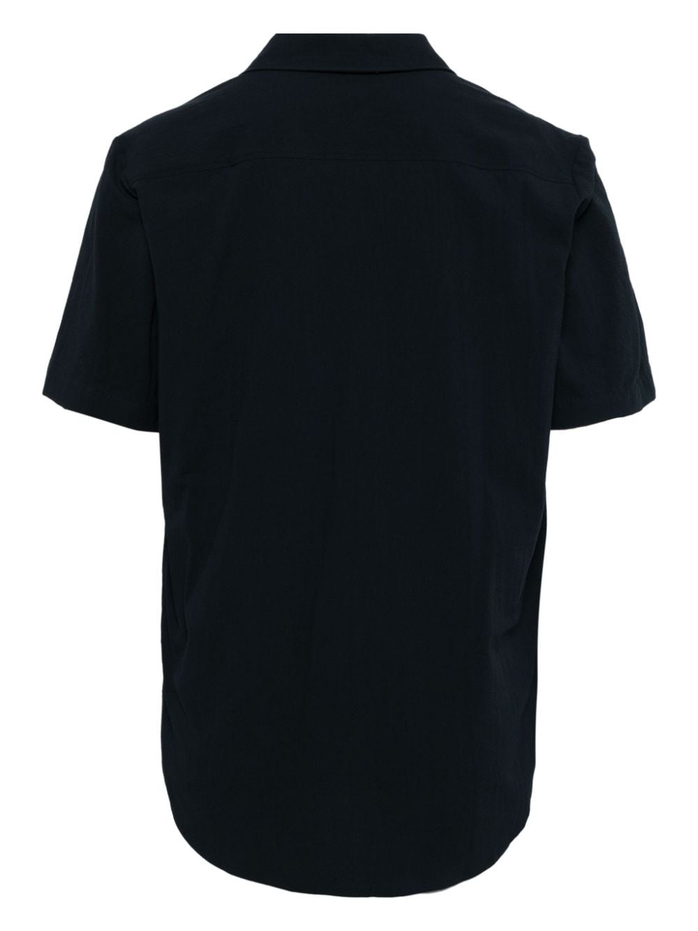Shop Hugo Short-sleeved Cotton Shirt In Blue