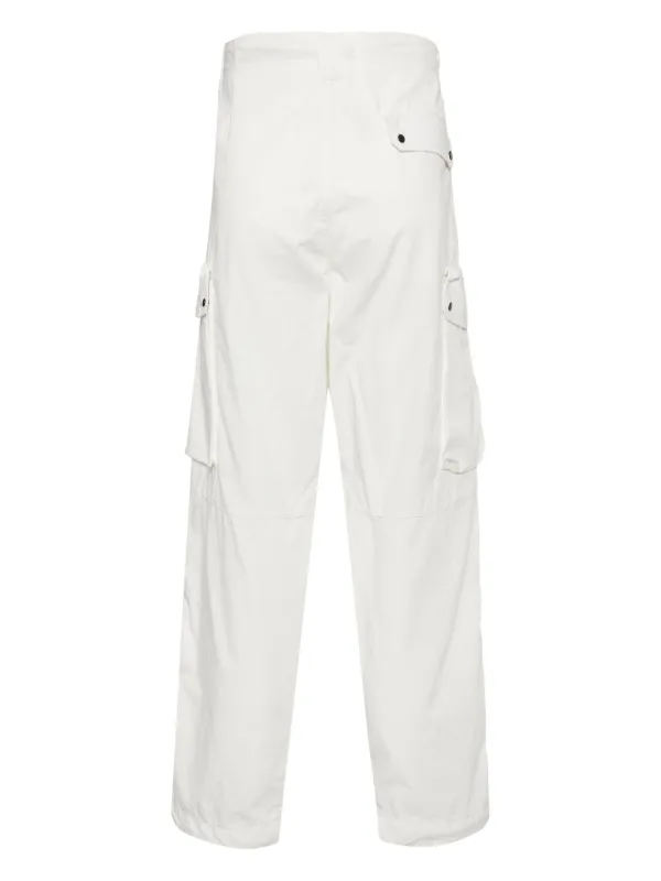 C.P. Company drop-crotch Cotton Cargo Pants | White | FARFETCH
