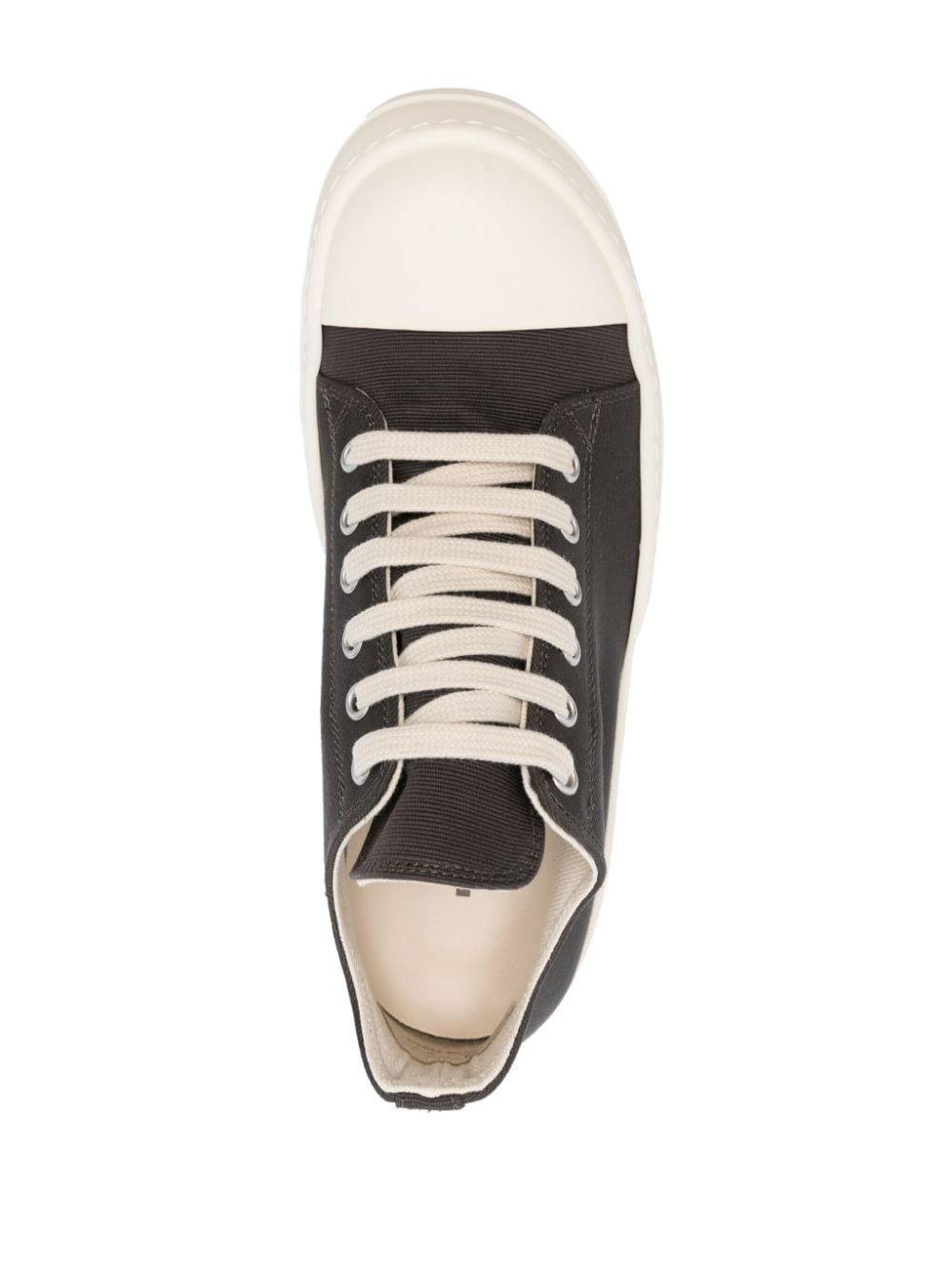 Shop Rick Owens Drkshdw Lido Lace-up Canvas Sneakers In Grey