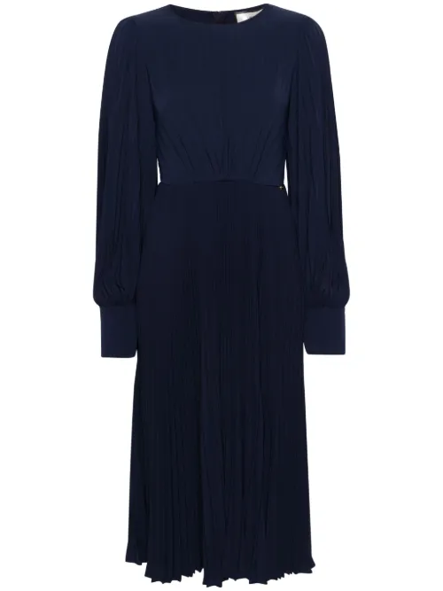 Robe mi-longue à design plissé - NISSA - Modalova